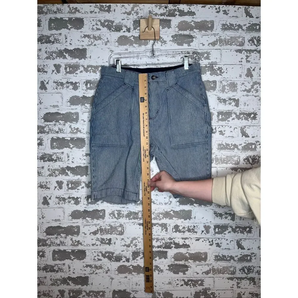 Duluth Trading Co. | women striped cargo shorts Bermuda